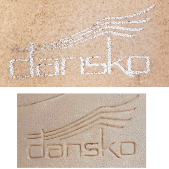 Dansko Womens 2 Tone Ivory and Tan Vicky Slingback Wedge Sandals Shoes 39 - Picture 5 of 8